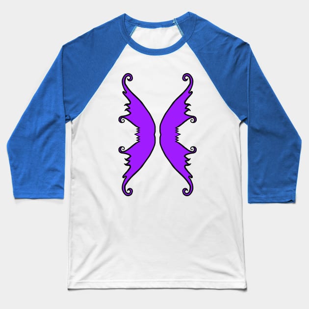 Fairy Wings Purple Baseball T-Shirt by BlakCircleGirl